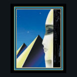 Art Deco "Egyptian Pyramids" 16 x 20 Print Poster<br><div class="desc">MacIntosh Art Deco Ägyptische Pyramide Printwerbung -</div>