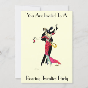 Art Deco-Einladung im Stil der Roaring Twenties Einladung