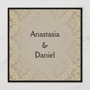 Art Déco Einladung zu einer Hochzeit