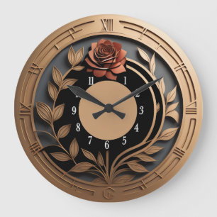 Art Deco elegant Große Wanduhr
