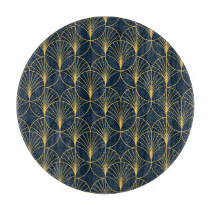 Art Deco Elegante: Fanmotive Schneidebrett