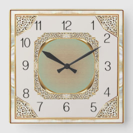 Art Deco Elegante Wand Quadratische Wanduhr