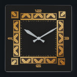 Art Deco Eleganter Stil Quadratische Wanduhr<br><div class="desc">Großartiges Uhrendesign. Du wirst es wie andere Liebe bekommen. Sie können dieses Design auch für andere Produkte verwenden,  die Sie mögen,  oder Ihren Text anpassen und hinzufügen. Folgen Sie mir für mehr. Vielen Dank. Ich wünsche Ihnen einen schönen Tag.</div>