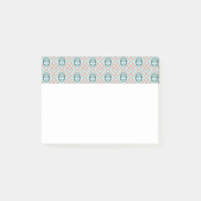 Art-Deco-Elemente Post-it Klebezettel (Vorderseite)