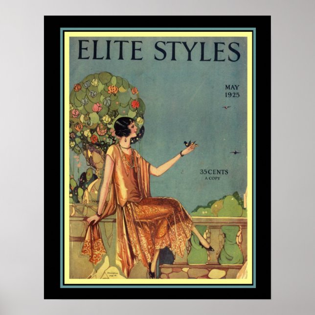 Art Deco Elite Stile Cover 16 x 20 Poster (Vorne)