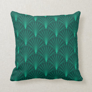Art Deco Emerald Green Kissen