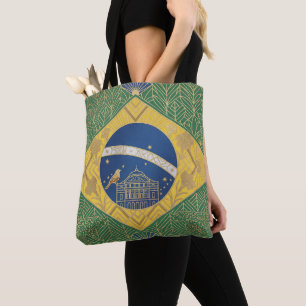 Art Deco-Erbeflagge   Brasilien Benutzerdefinierte