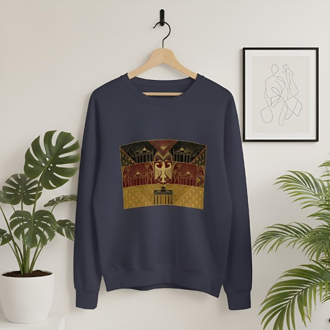 Art Deco-Erbeflagge | Deutschland | Klassiker der  Sweatshirt (Styled Shot)