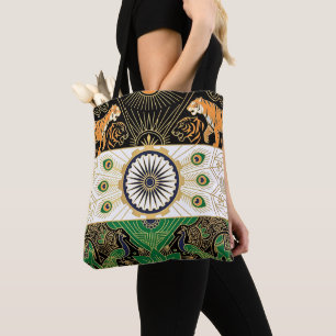 Art Deco-Erbeflagge Indien Benutzerdefinierter N