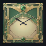 Art Deco Exclusive Quadratische Wanduhr<br><div class="desc">Großartiges Uhrendesign. Du wirst es wie andere Liebe bekommen. Sie können dieses Design auch für andere Produkte verwenden,  die Sie mögen,  oder Ihren Text anpassen und hinzufügen. Folgen Sie mir für mehr. Vielen Dank. Ich wünsche Ihnen einen schönen Tag.</div>