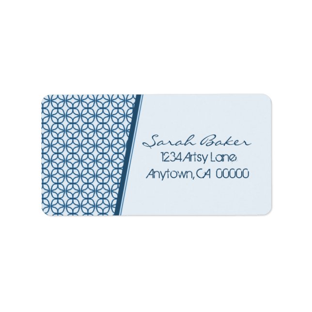 Art Deco Fab Address Labels Adressaufkleber (Vorne)