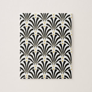 Art Deco Fächer Benutzerdefiniertes Muster Puzzle