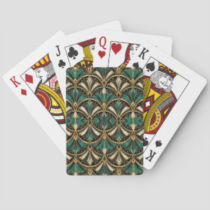 Art Deco Fächer Spielkarten
