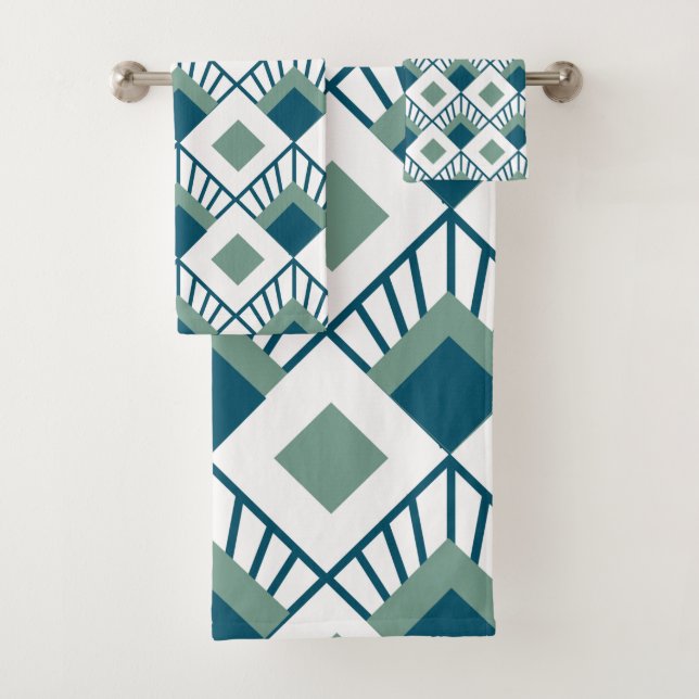 Art Deco Fans  Badhandtuch Set (Insitu)