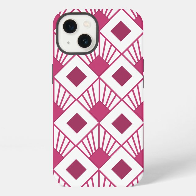 Art Deco Fans iPhone Hülle (Rückseite)