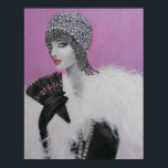 ART DECO FANTASY LADY POSTER<br><div class="desc">Original Acryl Fantasy Lady Portrait, erstellt von Künstler, Dian Bernardo... ... eine wunderschöne Dame aus der Zeit des Dekos, zeitlos in ihrer Eleganz. Dieses Poster würde überall auf Ihrer Zuhause gut aussehen. Ein großartiges Gesprächsstück und ein wunderbares Geschenk.</div>
