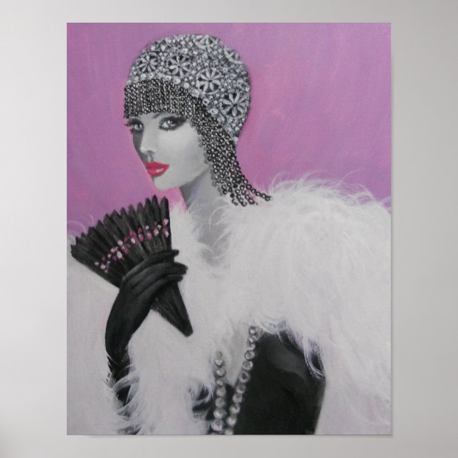 ART DECO FANTASY LADY POSTER (Vorne)