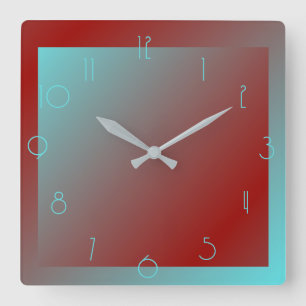 Art Deco Farbe Wand Uhr