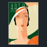 Art Deco Fashion 02 Poster<br><div class="desc">Während der 1920er und 30er Jahre, als der Deko auf seinem Höhepunkt war, war sein Einfluss überall, von der Architektur bis zur Mode, vom Design von Haushaltswaren bis hin zur Werbung. So modern wie immer, ist es gestraffte Eleganz noch heute bei uns.</div>