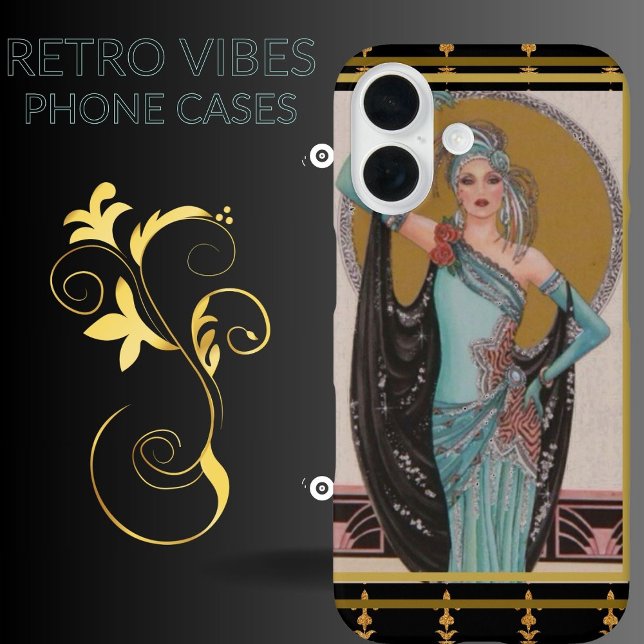 Art Deco Fashion Lady iPhone / iPad Gehäuse Case-Mate iPhone Hülle (Von Creator hochgeladen)
