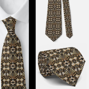 Art Deco Faux Seidenkrawatte Luxus Herrenmode Krawatte