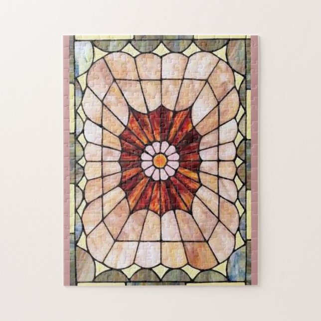 Art Deco: Festes Glas 2 Puzzle (Vertikal)