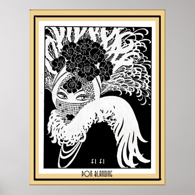Art Deco "Fi FI" Don Blanding Art Poster (Vorne)