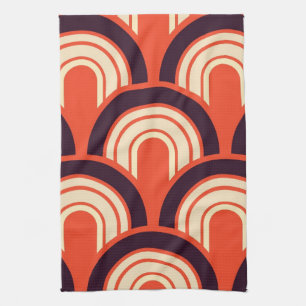 Art Deco Fifties Retro Abstrakte Kunst Küchentuch