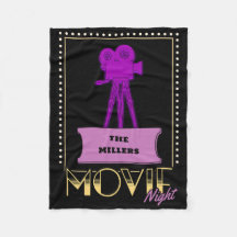 Art Deco Filmabend Personalisierter Familienname