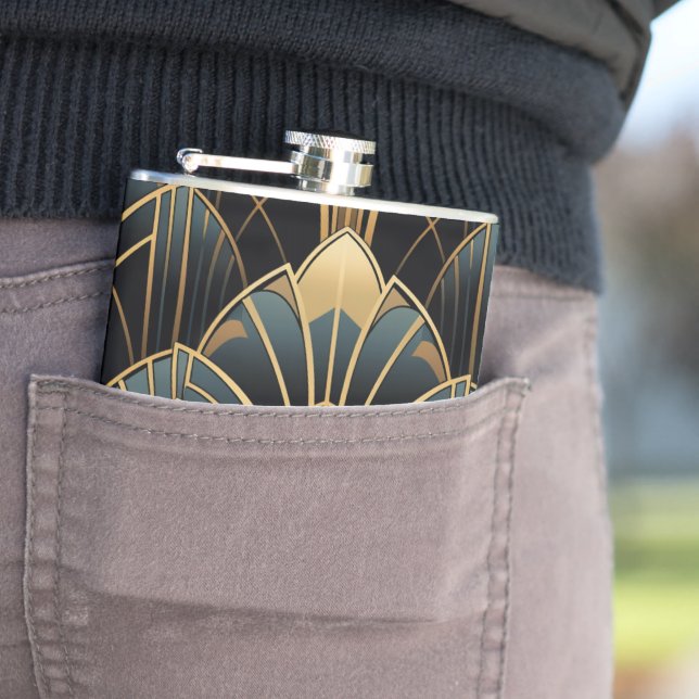 Art Deco Flachmann (Beispiel)