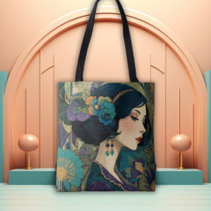 Art Deco Flapper Girl aus den 1920er Jahren