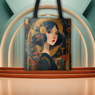 Art Deco Flapper Girl aus den 1920er Jahren