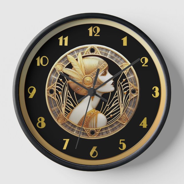 Art Deco Flapper Style Uhr (Vorderseite)