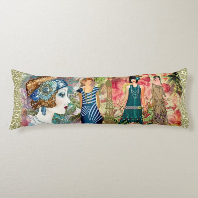 Art Deco Flappers Seitenschläferkissen (Vorderseite)