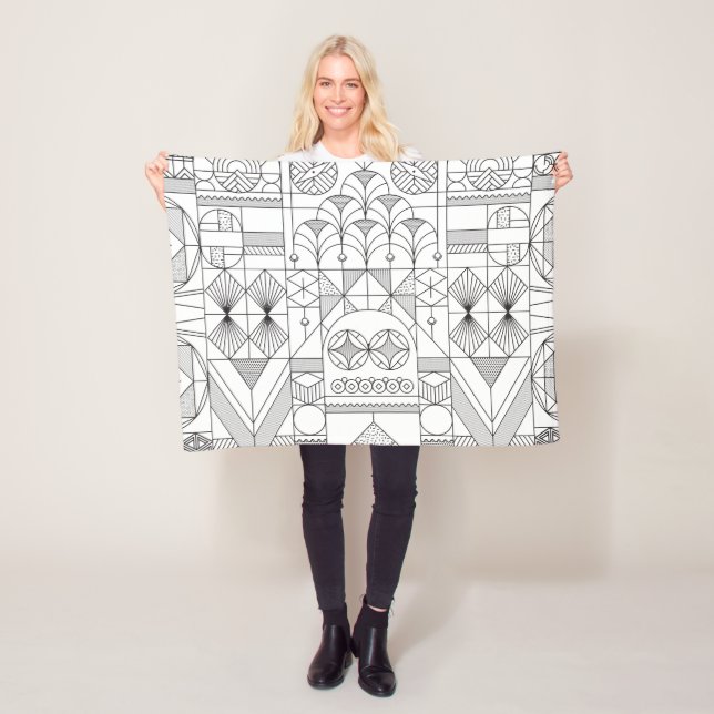 Art Deco Fleece Blanket (Beispiel)