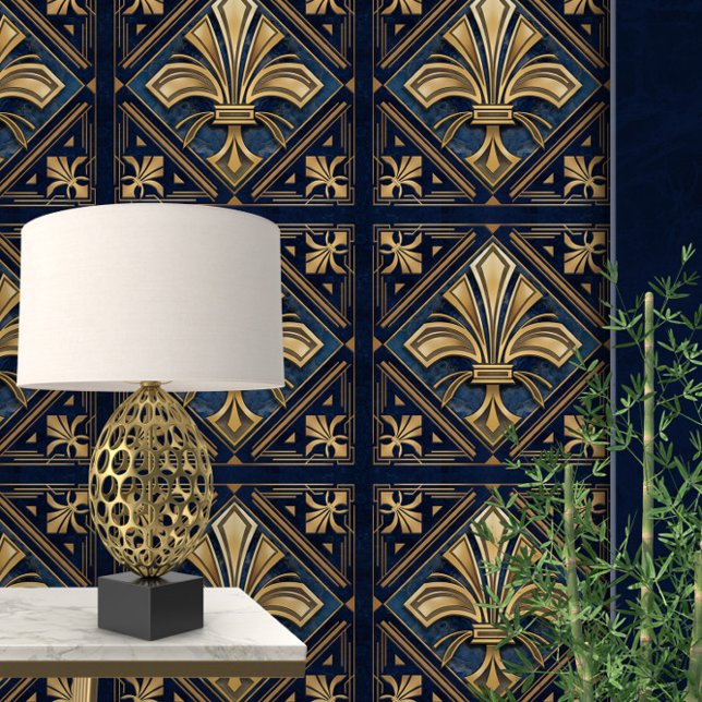 Art Deco Fleur-de-lis Tapete (Von Creator hochgeladen)