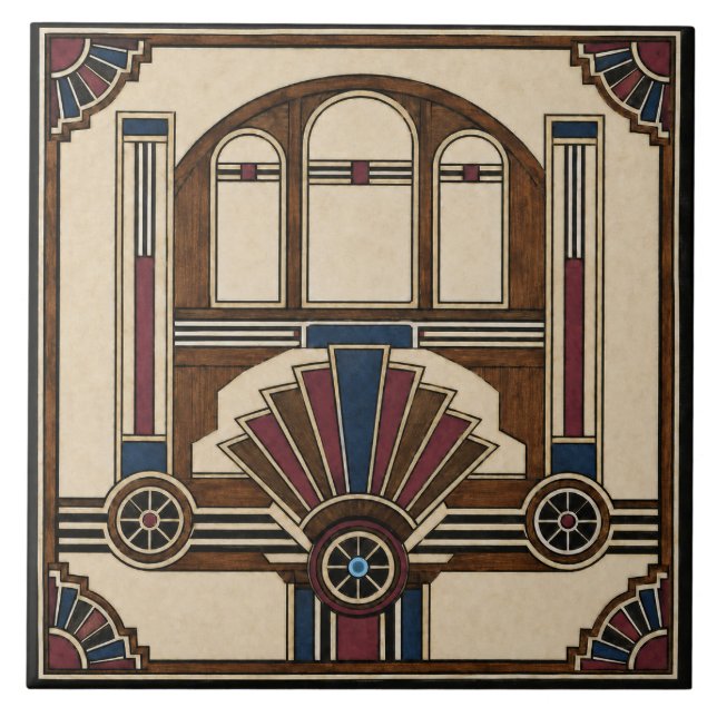 Art Deco Fliese (Vorderseite)