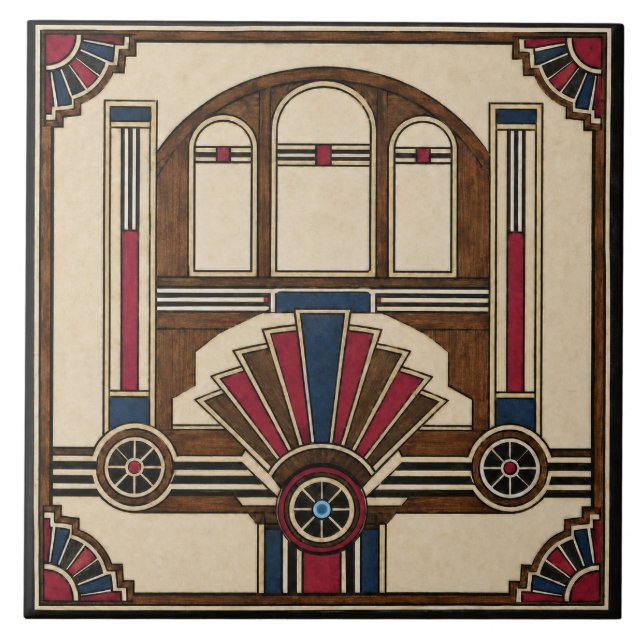 Art Deco Fliese (Vorderseite)