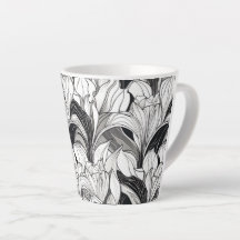 Art Deco Floral 12oz Tasse