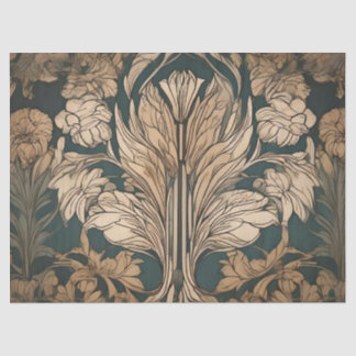 Art Deco Floral Design Seidenpapier