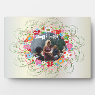 Art Deco Floral Fotoplatte