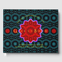 Art Deco Floral Guest Book