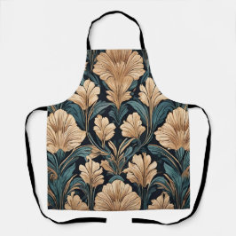 Art Deco Floral Schürze
