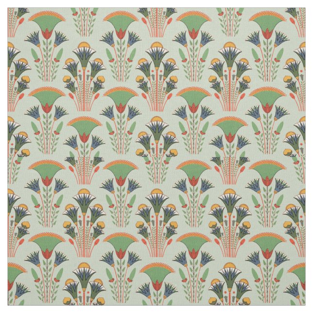 Art Deco Floral Stoff (Muster)