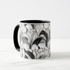 Art Deco Floral Tasse