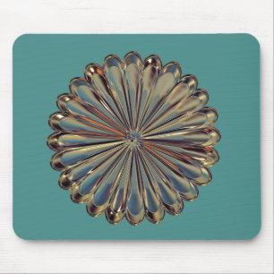 Art deco flower medallion mousepad
