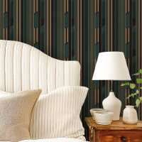Art Deco Forest Green und Gold Geometric