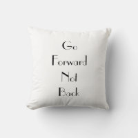 Art Deco Forward Typografy Cushion