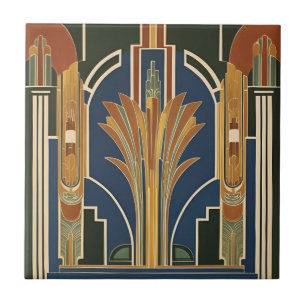 Art Deco Fountain Keramik Tile Fliese