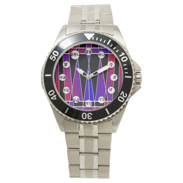 Art Deco "Fractured" (K Face) von Kenneth Yoncich Armbanduhr (Vorderseite)